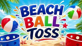Beach Ball Toss Activity Background