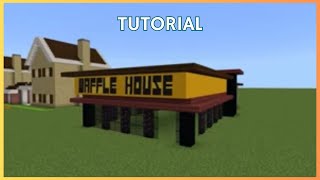 Minecraft Tutorial: How To Make Waffle House! (New Version)