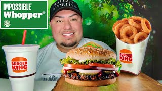 Is The IMPOSSIBLE WHOPPER Any Good? • BURGER KING MUKBANG