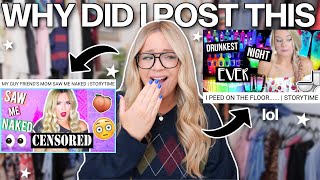reacting to my old cringey PRIVATED youtube s SEND HELP