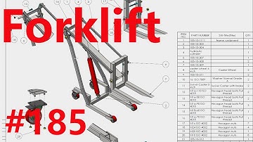 Solidworks Exercise 185 Make A Handle Forklift in solidworks