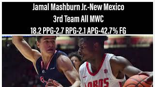 Jamal Mashburn Jr. Sophomore Season Highlights New Mexico-21-22 Season