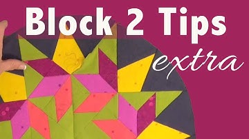 Sizzle Quilt: Extra tips for sewing block 2