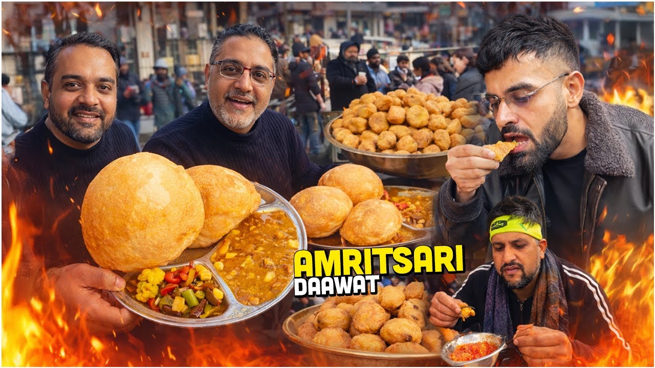 LEVEL 3000 Amritsari Indian Street Food 🇮🇳 Namak Mandi All Day Brkfst, Lawrence Road Ghee Nashta