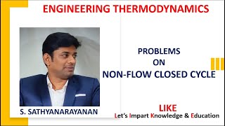 Lecture 2 - Non-flow process : Closed cycle - Numerical Problem