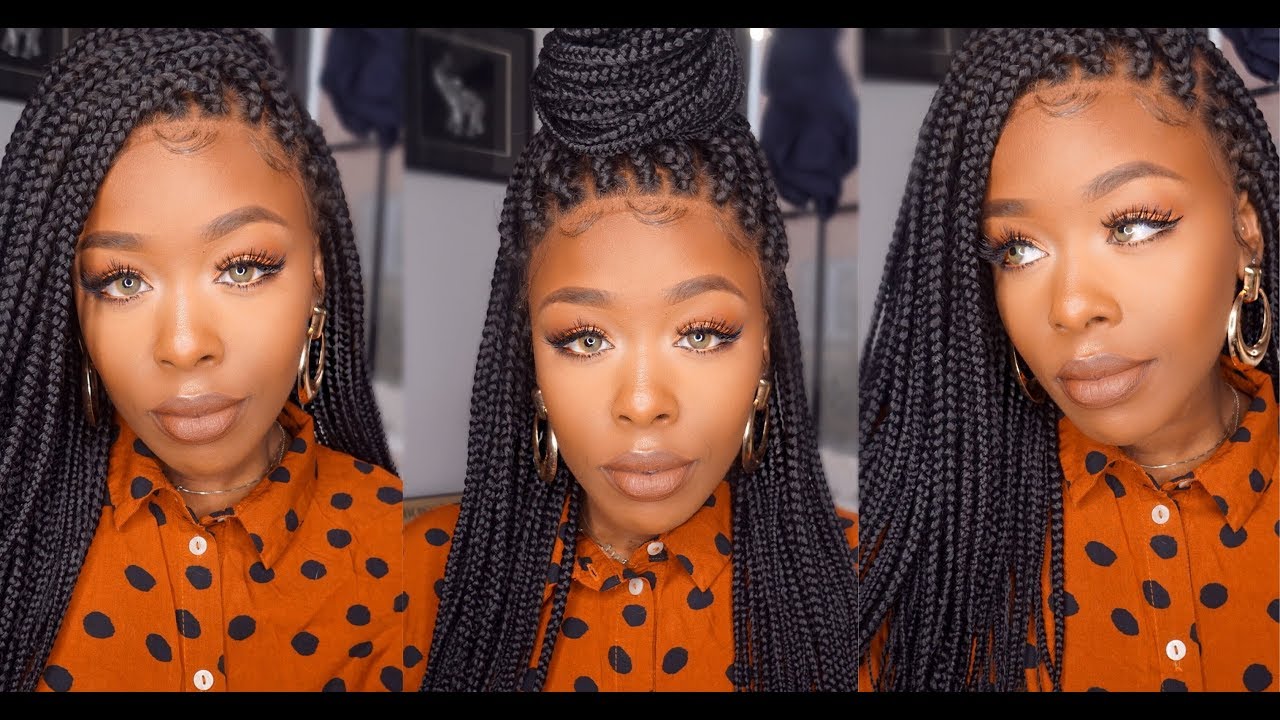 Must SEE! Full lace Box Braid Wig, Any Style, EASY Install ft ...
