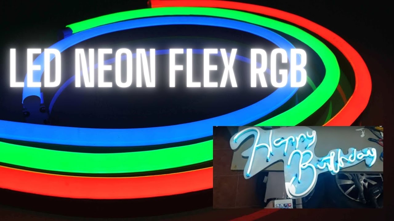 Manguera LED NEON FLEX RGB multicolor control remoto 