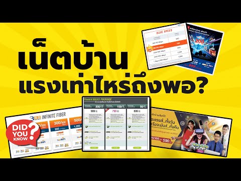 เน็ตบ้าน แพ็กเกจไหนดี ? แพงกว่า=ดีกว่า จริงหรือไม่ ?