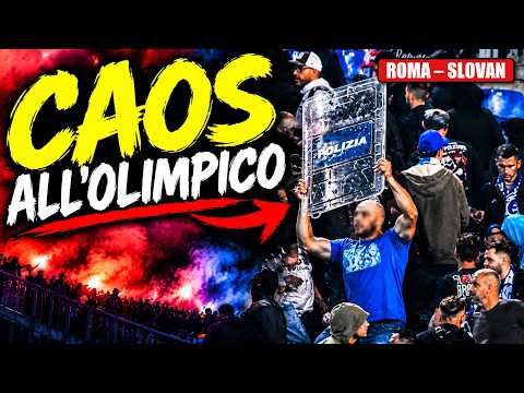 Video SCONTRI ROMA-SLOVAN: CAOS ALLOLIMPICO, INTERVIENE LA POLIZIA!