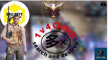1v4 Clutch in S&D CODM || BaBa Clan || INDIA || Acharya Raone ||