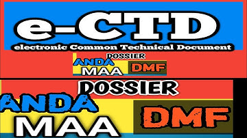 e-CTD  [ Electronic Common Technical Document ] Pharmaceutical Concept/ PC [2025]