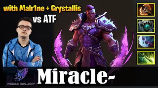 Miracle - Anti-Mage | with Malr1ne + Crystallis vs ATF | SAFELANE  | Dota 2 Pro MMR Gameplay