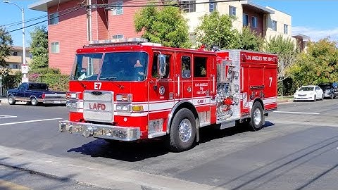 LAFD Engine 7 Responding