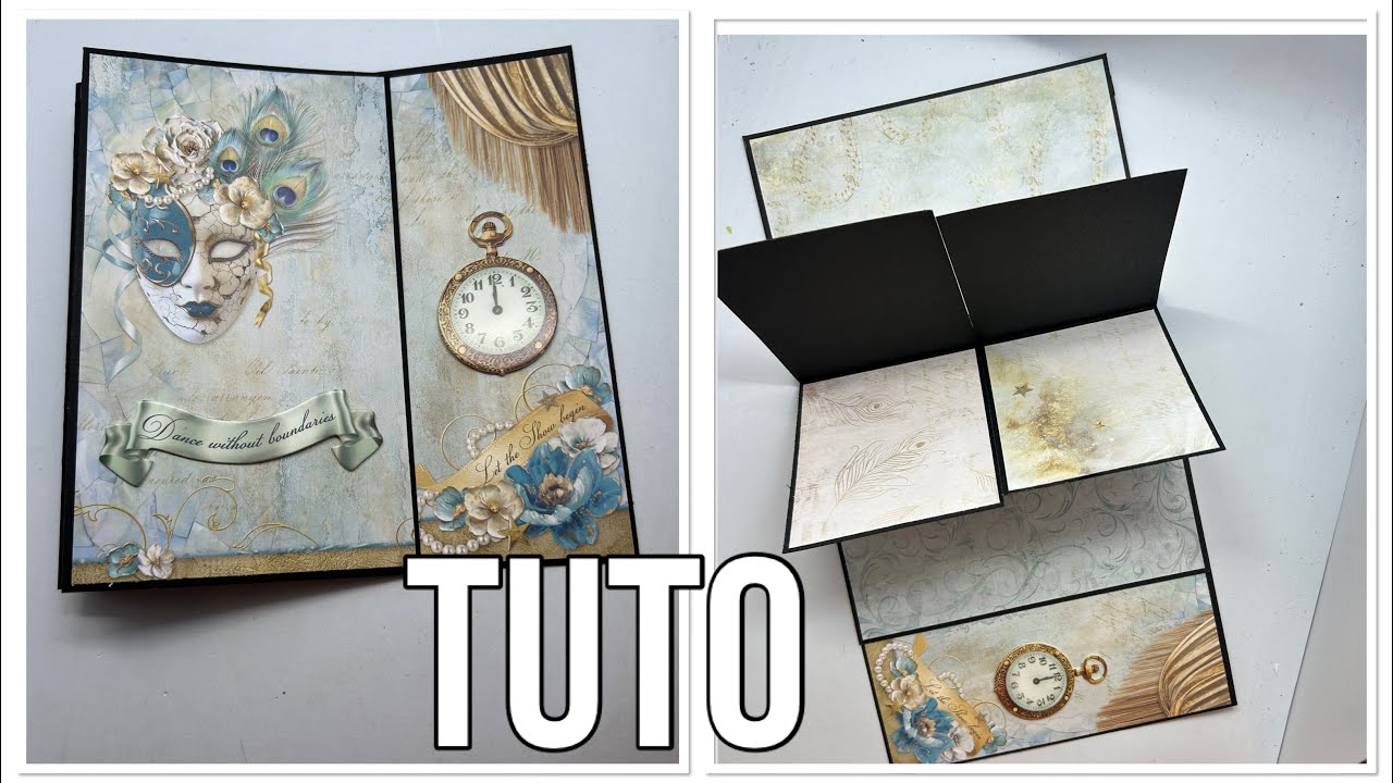 TUTO page d’album ou grande carte au choix … pop up facile et WAHOUU