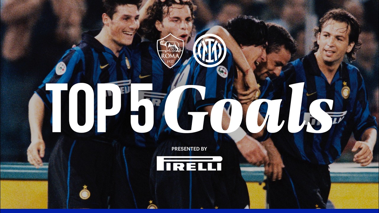 DA ZAMORANO A STANKOVIĆ: CHE PERLE CONTRO LA ROMA! 🤩 | TOP 5 GOL VS ROMA | PRESENTED BY PIRELLI