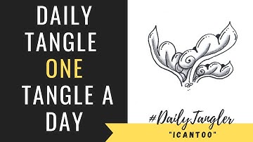 Daily Tangle - Pattern - Icantoo  |How to draw...| #DailyTangler