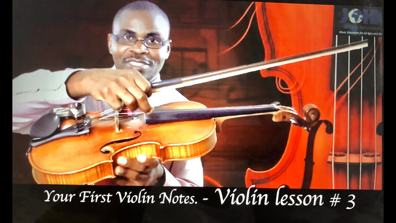 Open D & A notes (Your First Violin Notes) - Violin series Lesson # 3 ...