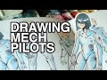 Drawing Mech Pilots with a Brushpen