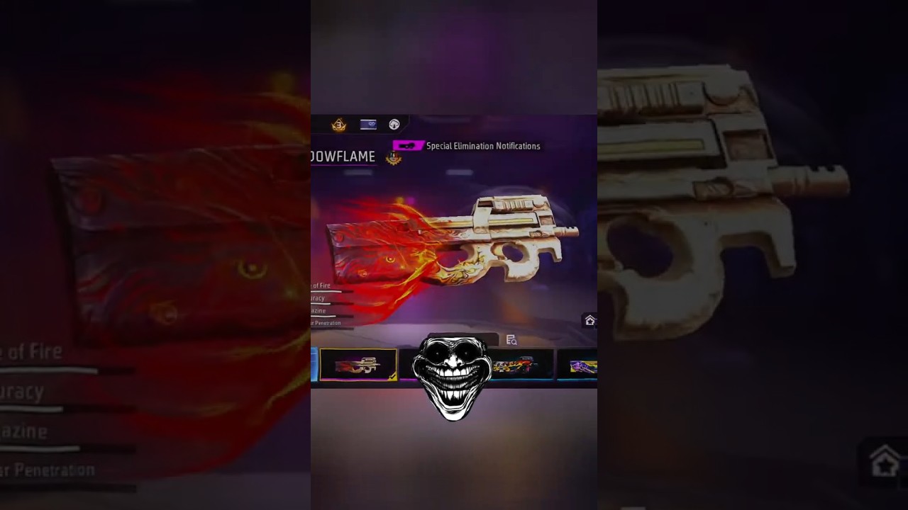 P90 skin in free😱