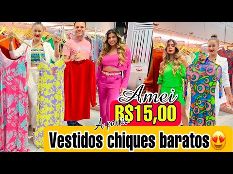 AMEI NOVA LOJA😍VESTIDOS CHIQUES BARATOS - conjuntos e Blusas lindas a  partir de R$15 - YouTube