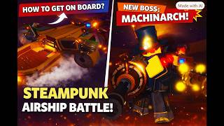NEW STEAMPUNK AIRSHIP TOUR! 🚀 How to Get Onboard & Fight Machinarch | Dead Spells