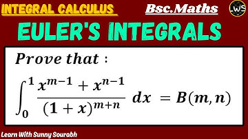 BETA AND GAMMA FUNCTIONS [INTEGRAL CALCULUS]