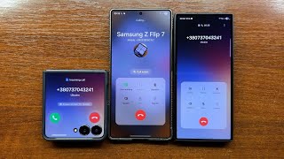 Samsung Z Flip 7 Vs Z Fold 7 Outgoing Call Whos First To Samsung S25U Conference Incoming Call