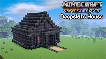 Deepslate House Build Tutorial For Minecraft 1.17 || How To Build Deepslate House In Minecraft