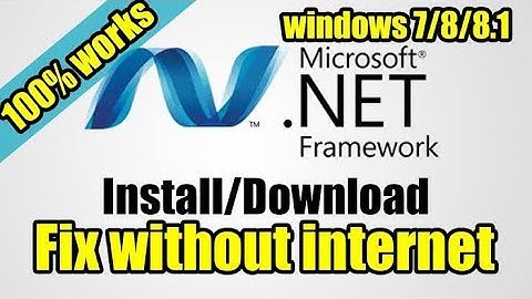 How to install Microsoft Net framework 4