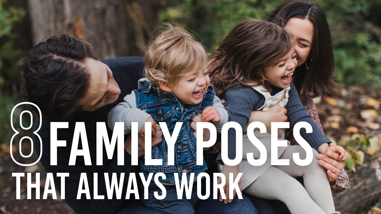 Group photography tips and poses for family portraits outdoors