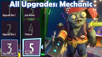 All Upgrades: Mechanic - Loads of Variants PvZ Gw2 Mod