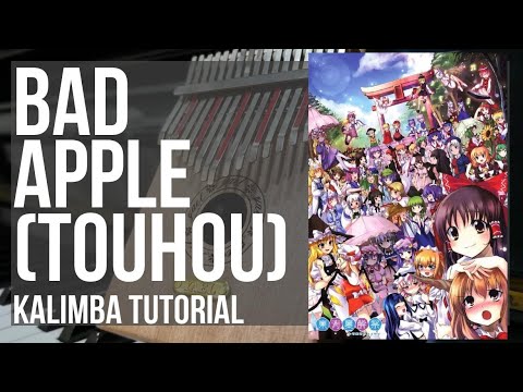 How To Play Bad Apple Touhou By Nomico On Kalimba Tutorial Youtube