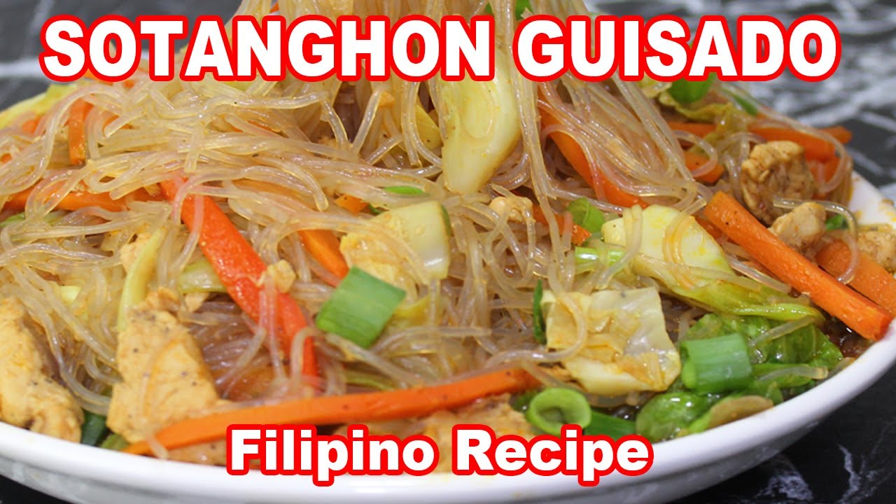 Sotanghon Guisado with Chicken (Sautéed Vermicelli) | Easy Filipino Recipe