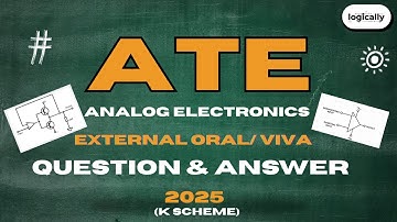 Live Nov 1 Day 2 ATE ANALOG ELECTRONICS| EJ4K |External Oral/ Viva| CO/ EJ| Logically by Poonam