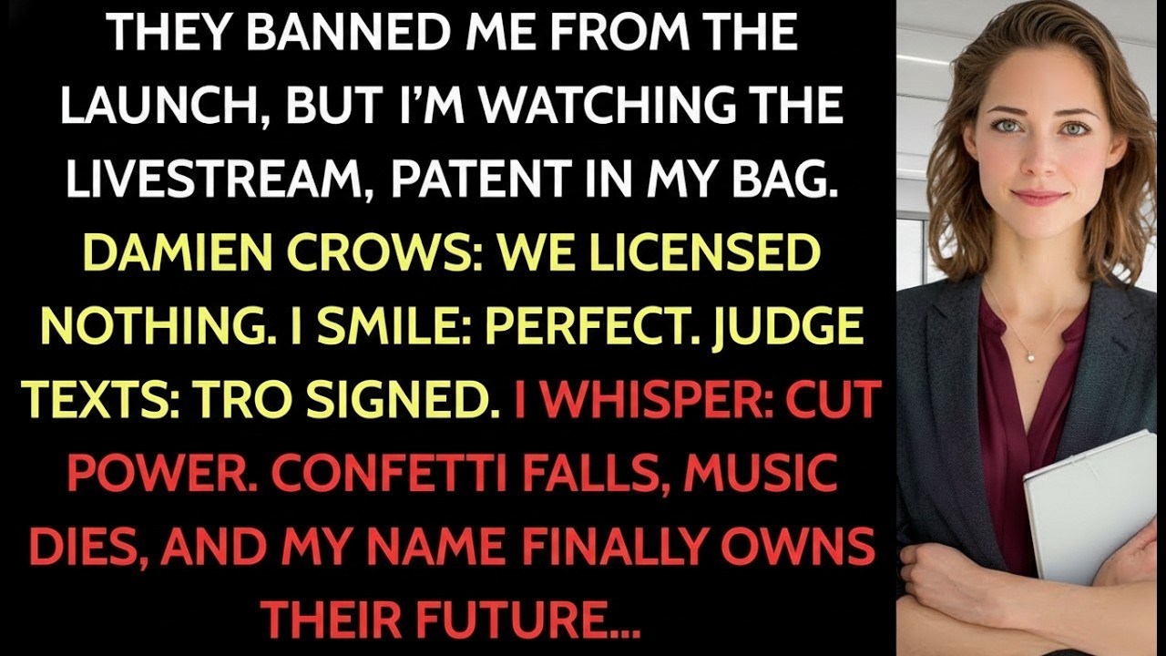 They Excluded Me from the Launch Party—Unaware I Owned the Patent Being Celebrated.
