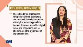 Digital Ethics & Online Conduct | Introduction to eLearning & Teaching for Faculty | VU001F_Topic157