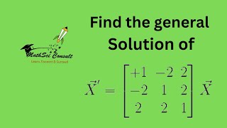 "How to solve  Repeated Eigenvalues of Systems of Differential Equations : Case one"