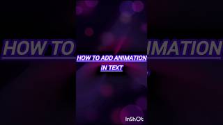 add animation in text#animation in text#easy trick