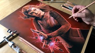 Drawing Scarlet Witch - Time-lapse | Artology
