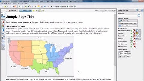Share and Publish an Interactive HTML5 Map
