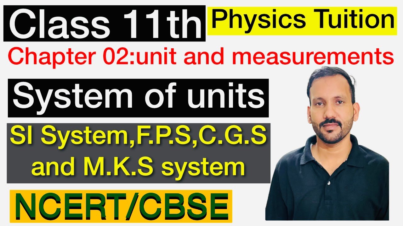 System of unitsSI systemMKS CGS AND FPS System11th physics