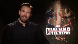 Chris Evans Holds Many Shields in CAPTAIN AMERICA: CIVIL WAR