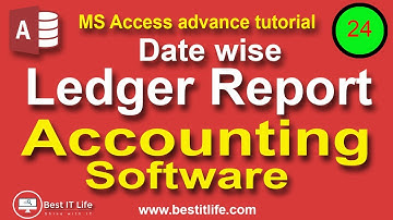Date wise Ledger Report | Accounting Software | #MSAccess advance tutorials Bangla | Best IT Life