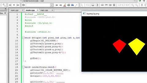 [modul 2] objek 2D (ketupat, layang-layang, lingkaran).