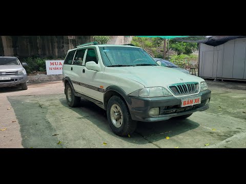 ( ĐÃ BÁN ) Musso SSangyong 2003 .máy dầu 2 cầu số sàn , phân khúc 7 chỗ gầm cao, rất hót những năm