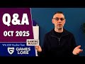 Monthly Live Q&amp;A - Ask Me Anything - October 2025