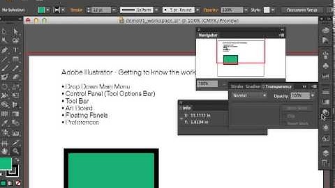 Adobe Illustrator CS6 Introduction to the Workspace