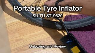 Portable Tyre Inflator SUITU ST-9620 - Unboxing and Review