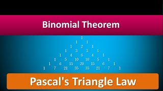 Pascals' Triangle Law | Class 11th [Hindi]