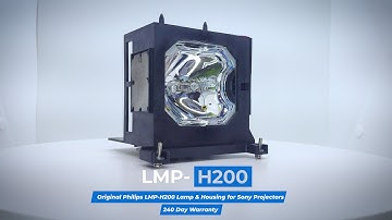 Jaspertronics™ OEM LMP-H200 Lamp & Housing for Sony Projectors with Philips bulb inside